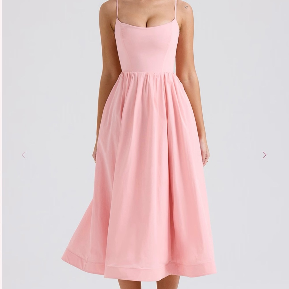 House of CB Lolita Apricot Pink Midi Dress